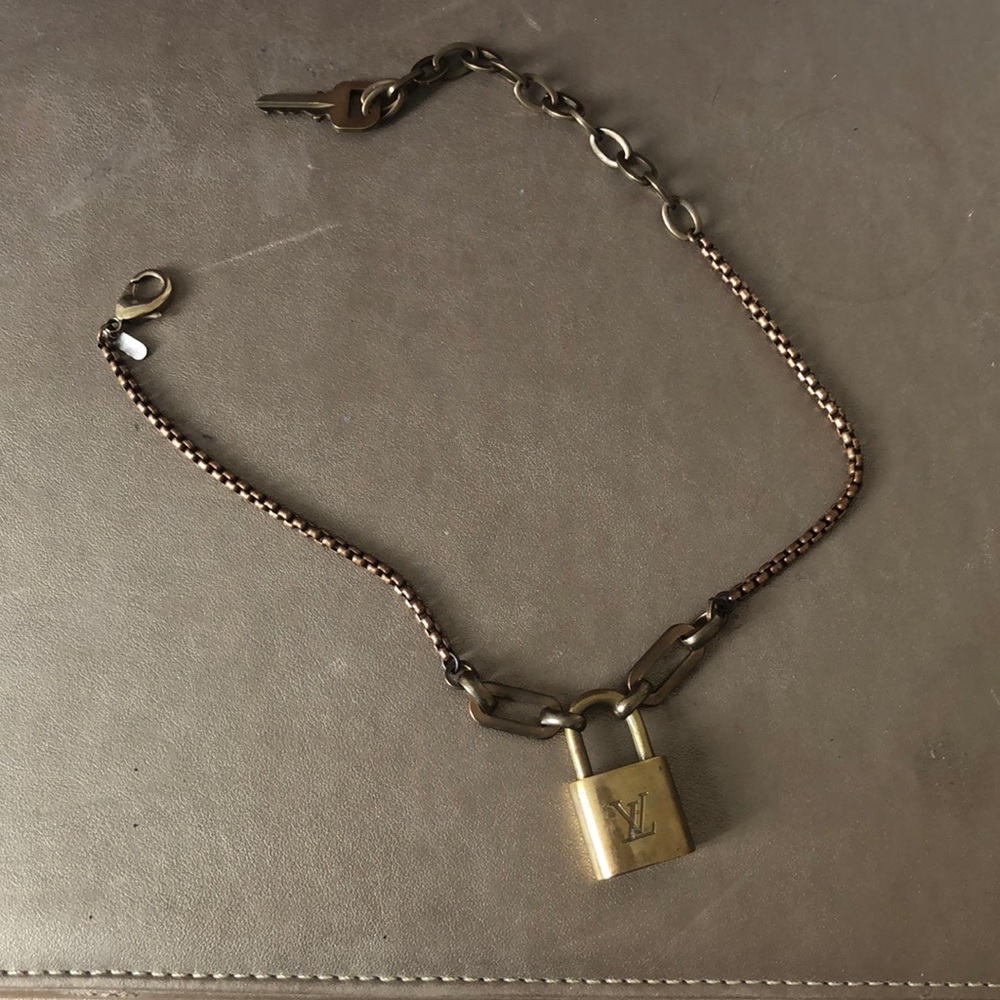 Louis Vuitton Vintage lock and key necklace